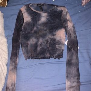 Space tie dye top
